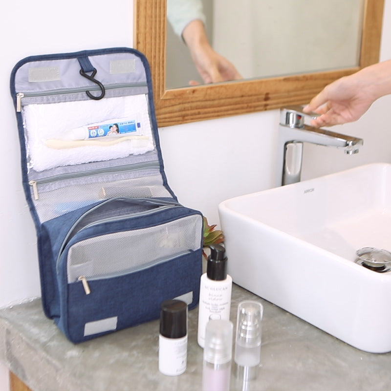 Hook Wash Bag Portable Men's Wash Cosmetic Bag Travel Waterproof Folding Storage Bag