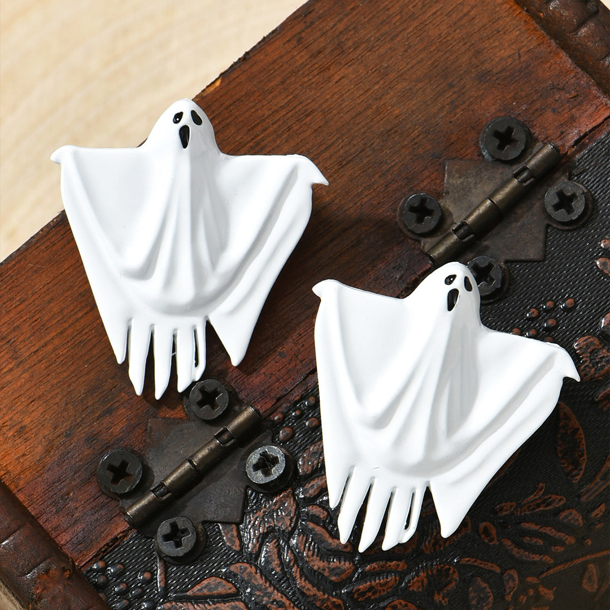 Halloween Hanging Ghost Decoration Hair Dryer Ghost Earrings