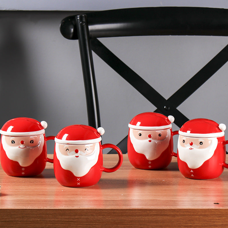 Christmas Ceramic Mug Student Gift Cute Cartoon