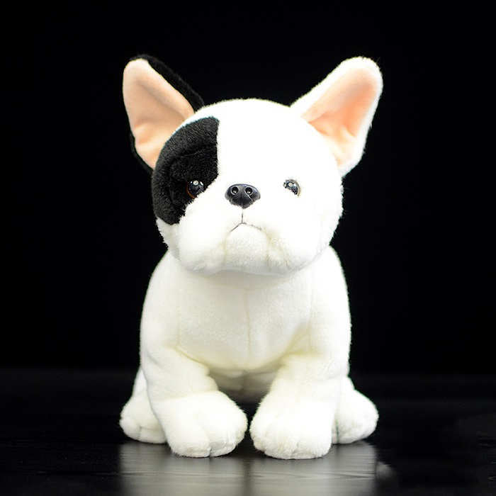 Cute Simulation French Doll Squat Dog Plush Toy