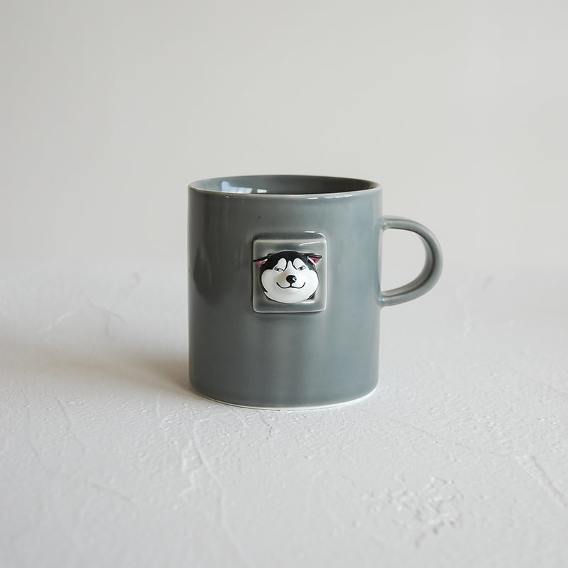 Fashion Simple Husky Ceramic Coffee Mug