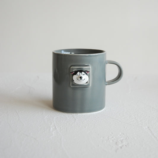 Fashion Simple Husky Ceramic Coffee Mug