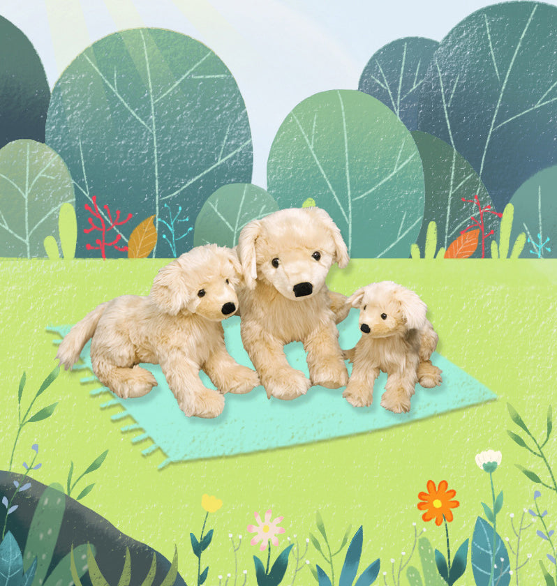 Cute Golden Retriever Doll Children's Plush Toy