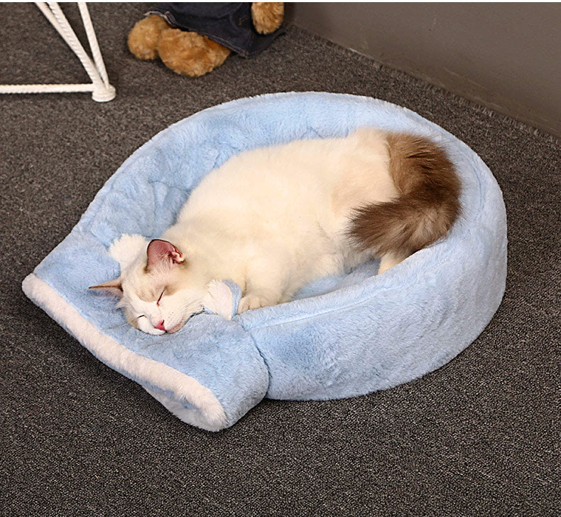 Fully Enclosed Dual-purpose Pet Sleeping Autumn And Winter Cute Nest