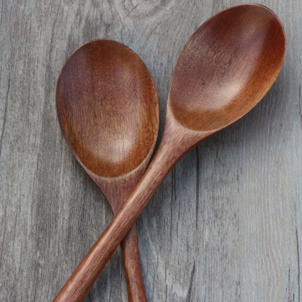 Wooden Soup Spoon Eco Friendly Tableware Natural Elli