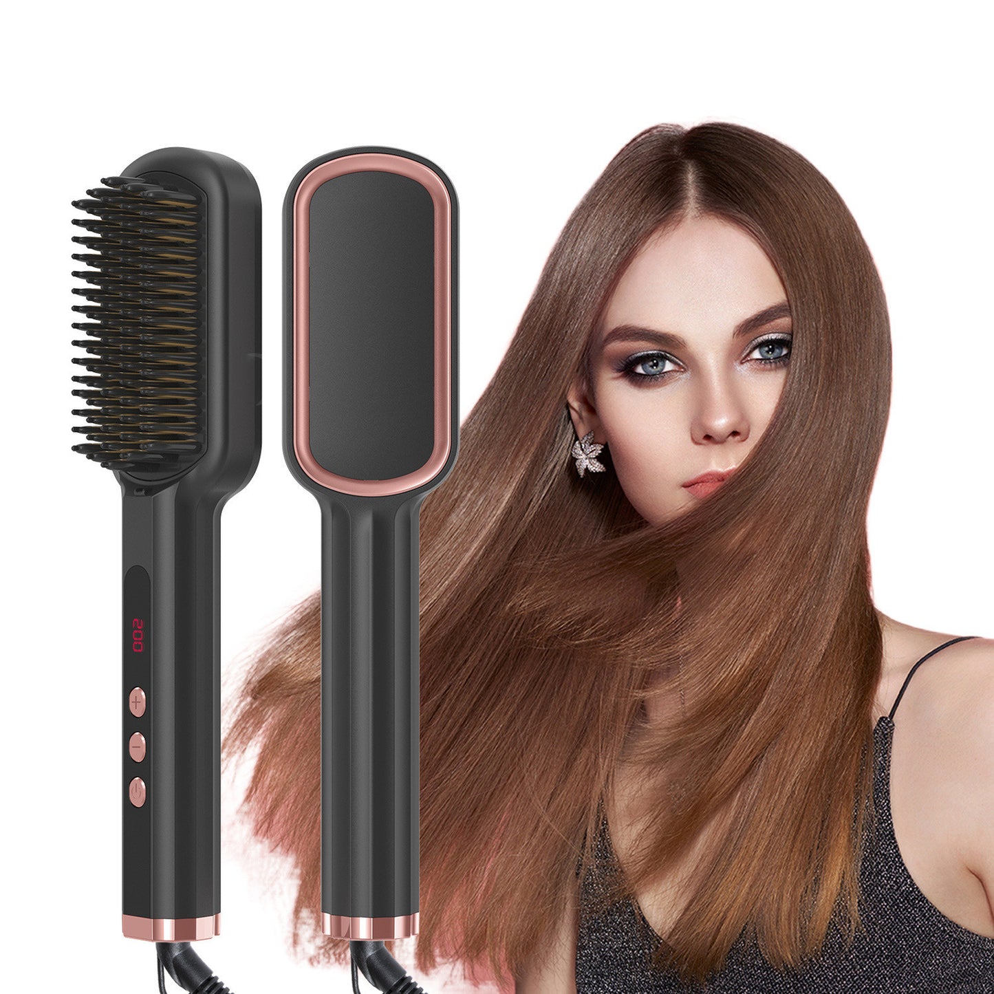 Heating Electric Curling Iron Hair Straightener Multifunctional Curling Iron