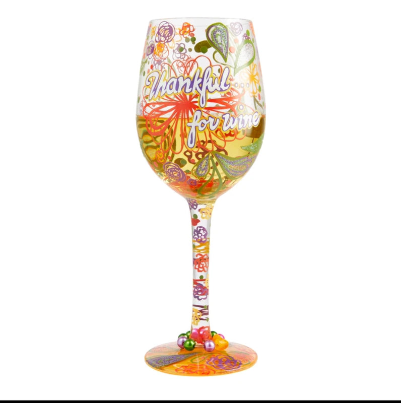 Hand-painted Crystal Wine Glasses Goblets For A Christmas