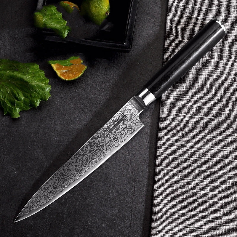 New Damascus Steel Kitchen Household Cutting Knife