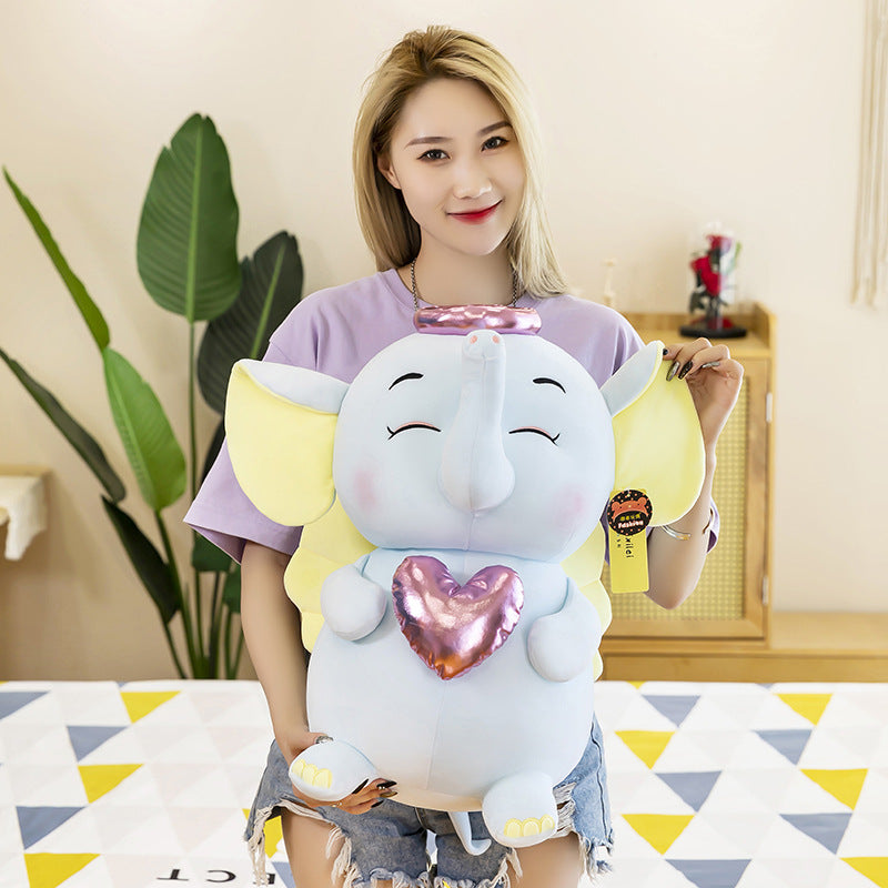 Down Cotton Cartoon Baby Elephant Plush Toy Doll