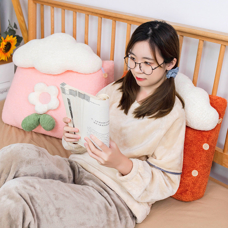 Girl Student Dormitory Sleeping Flower Bedside Pillow