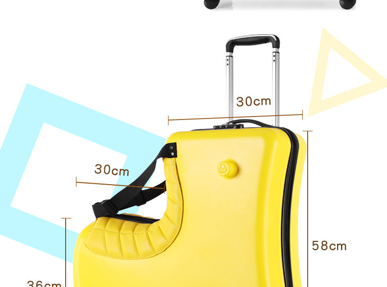 Children's Riding Suitcase Trolley Case