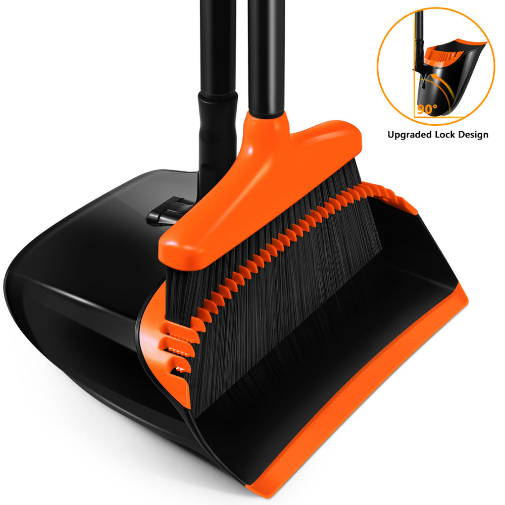 Stable Space-saving Broom And Dustpan For Office Classroom Home Kitchen Household Cleaning Tool