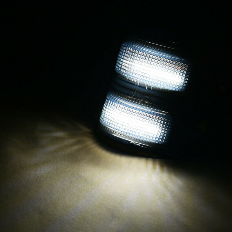 Car Front Mirror Lights 3 Grids Are Always On And Running Water