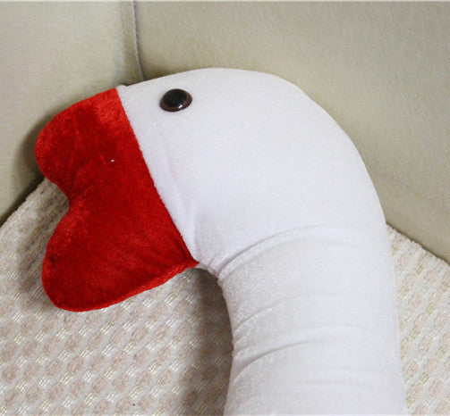 Japanese Big White Goose Headgear Goose Funny Hat