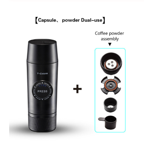 Mini Espresso Coffee Maker Portable Rechargeable Mech