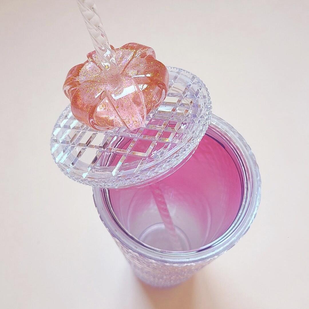 Grid Sippy Cup Crown Valentine Limited Double Studded Plastic