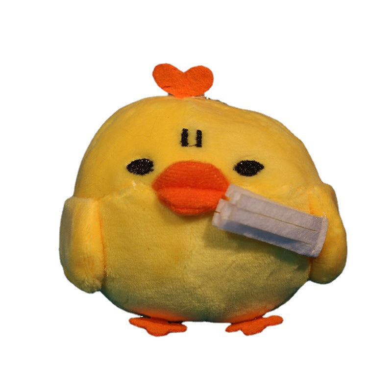 Plush Toy Chick Multi-shaped Pendant