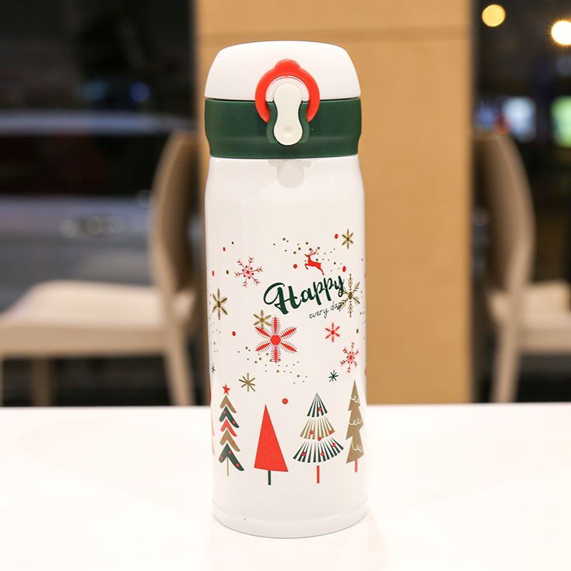 Christmas Vacuum Cup Water Cup Elk Christmas Eve Gift