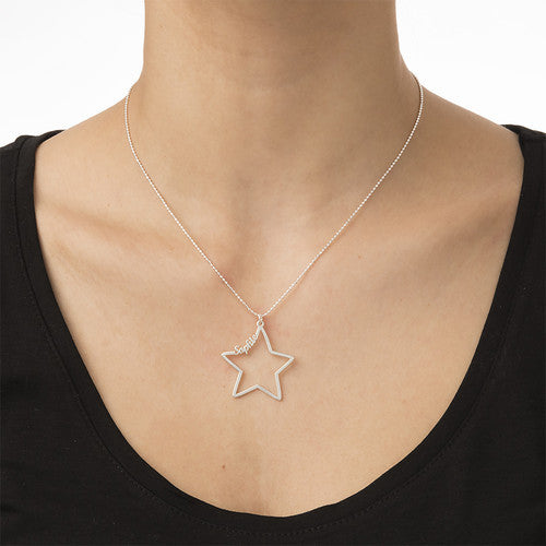 Five-pointed Star Jewelry Personalized Name Customization Explosion Necklace