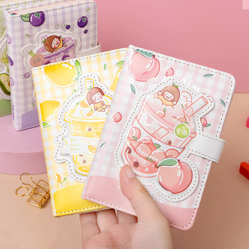 Cute Magnetic Buckle Notebook Girl Heart Hand Ledger