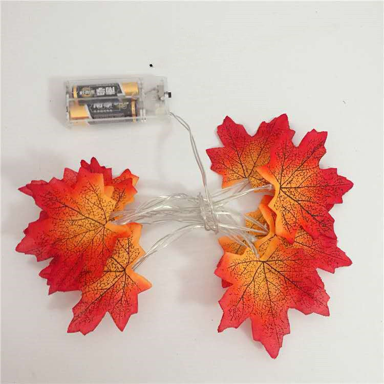 Lights Halloween Decorative String Lights LED Maple Leaf