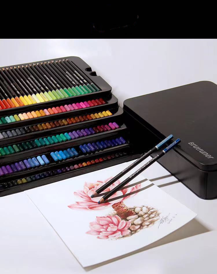 180-color Oily Pencils Multi-color Brushes Color Pens 160-color Oily Hand-painted