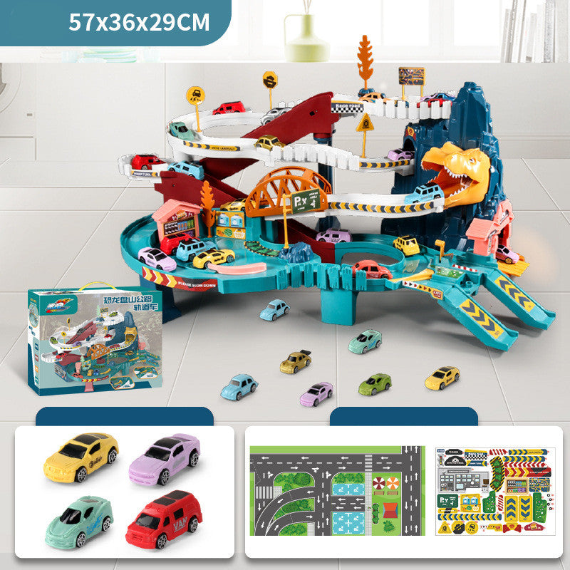 Children's Car Parking Lot Building Multi-storey Electric Lift Track Educational Toys