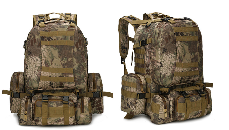 Outdoor Mountaineering Travel Bag 50L Camouflage Backpack