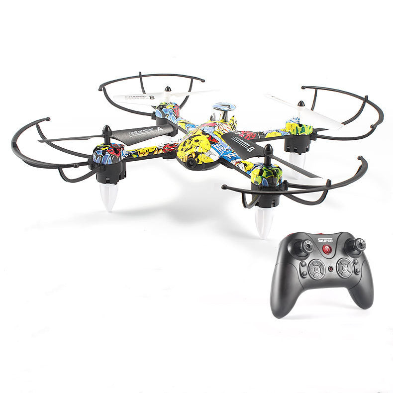 Graffiti remote control aircraft quadcopter