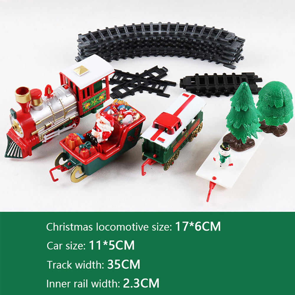 Christmas Electric Rail Car Train Toy Children's Electric Toy Railway Train Set