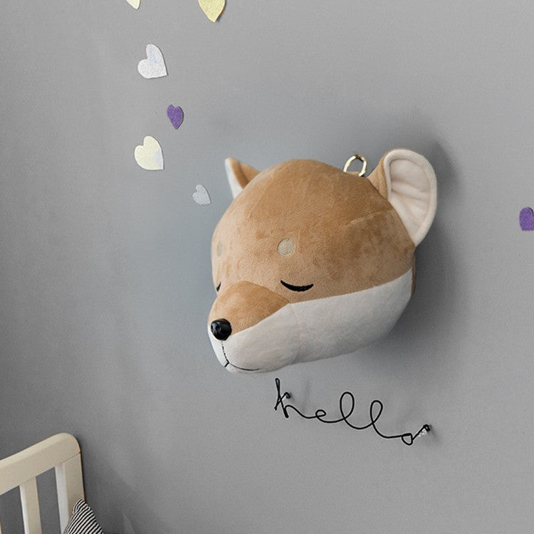 Wall Decoration Animal Head Soft Hanging Children's Room Creative Decoration Ornaments