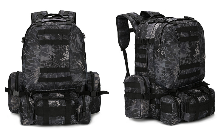 Outdoor Mountaineering Travel Bag 50L Camouflage Backpack