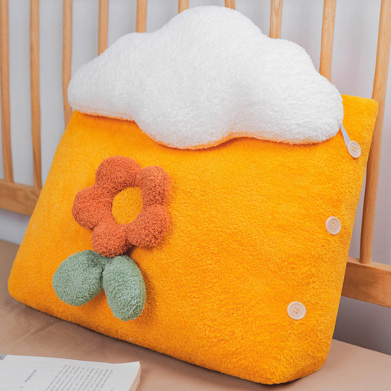 Girl Student Dormitory Sleeping Flower Bedside Pillow