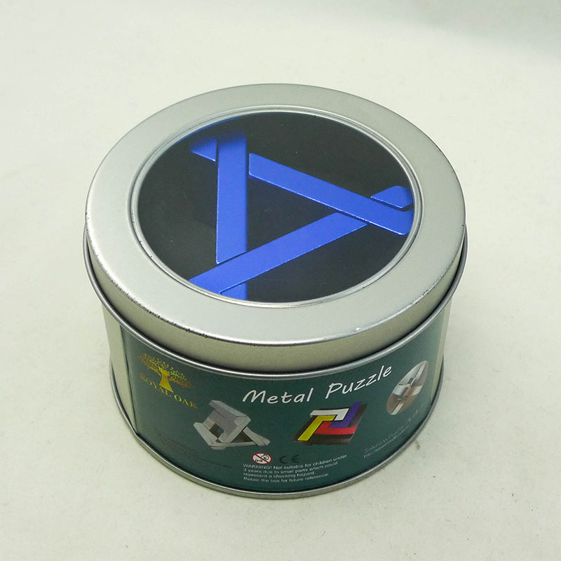 Children's Aluminum Alloy Puzzle Ring Building Block Toys