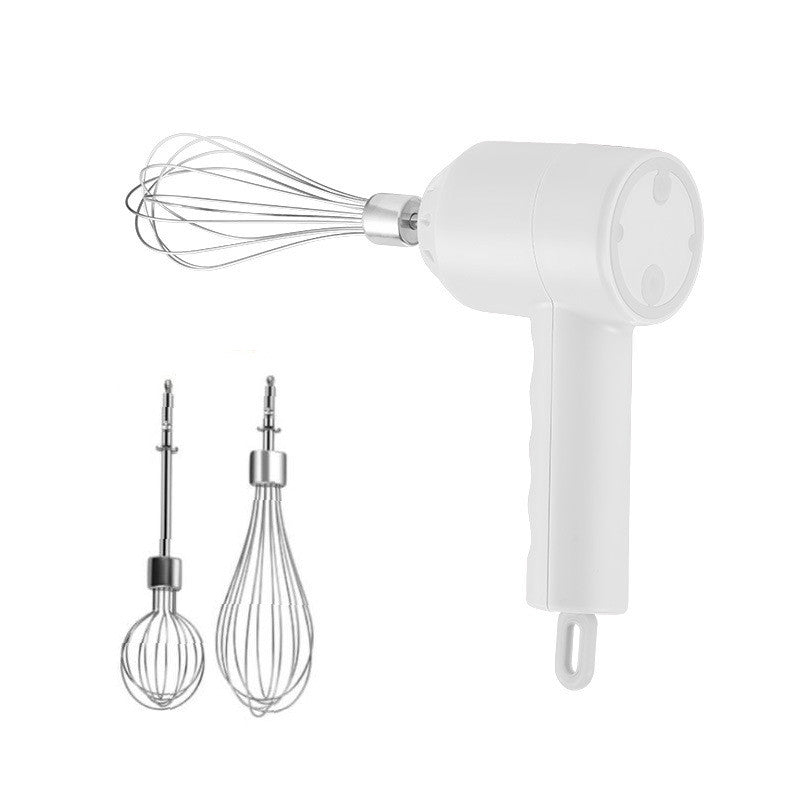 Portable Mini WirelessElectric Egg Beater HandHeld USB Rechargeable Food Mixer Milk Frother 3 Speed Cream Food Cake Mixer