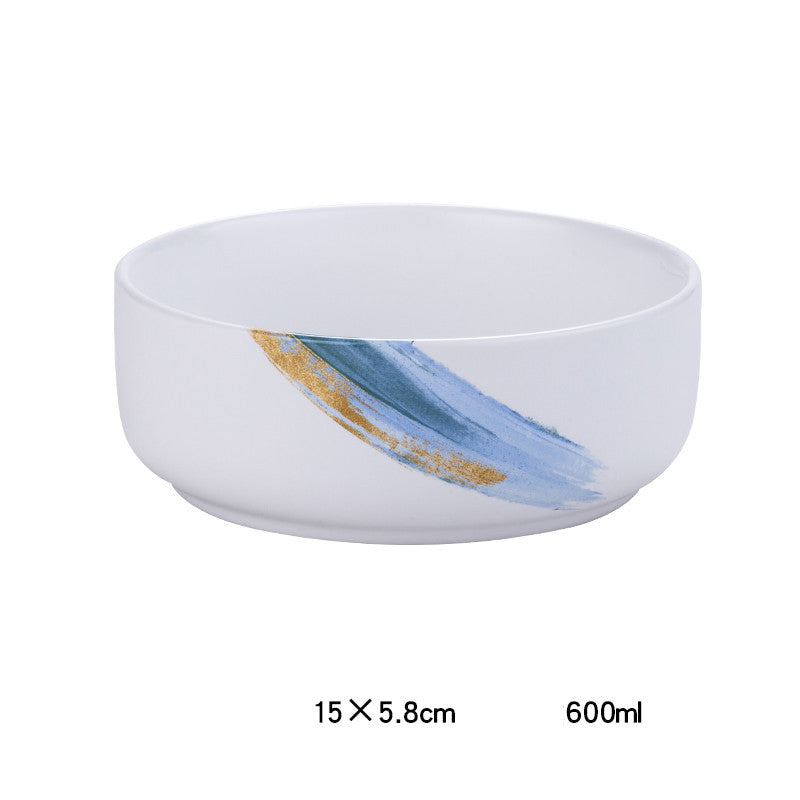 Creative Nordic Personality Simple Ceramic Western Food Bowl