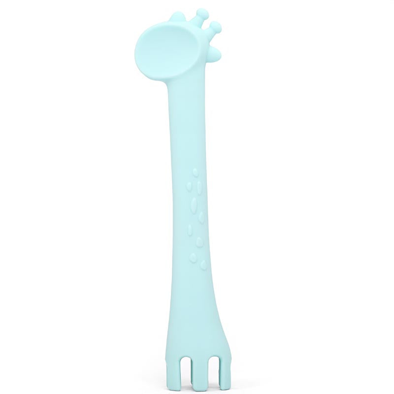 Baby food supplement cartoon silicone spoon