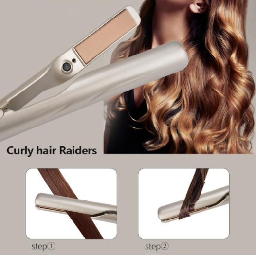 2-In-1 Hair Curler & Straightener