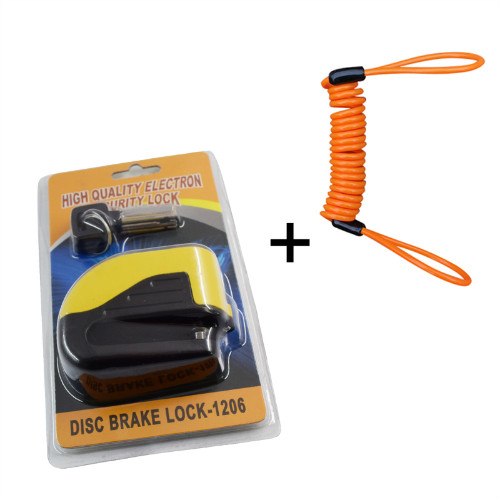 Motorcycle alarm disc brake lock anti-theft lock