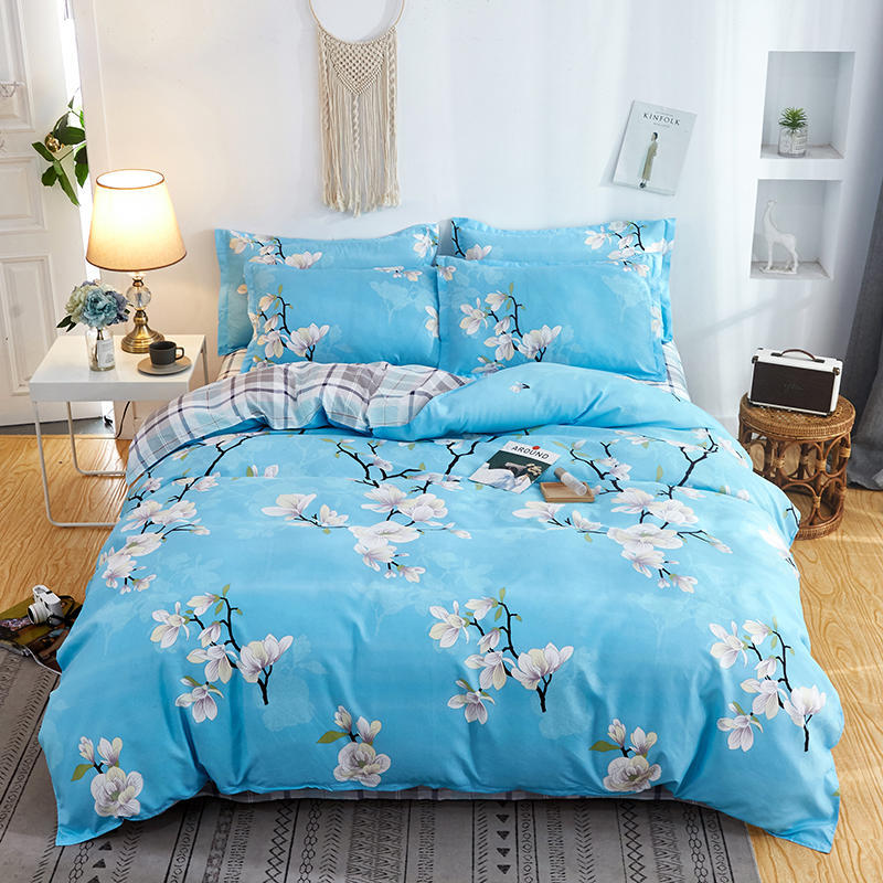 Summer Student Dormitory Three-piece Set Of Bed Linen And Quilt Cover