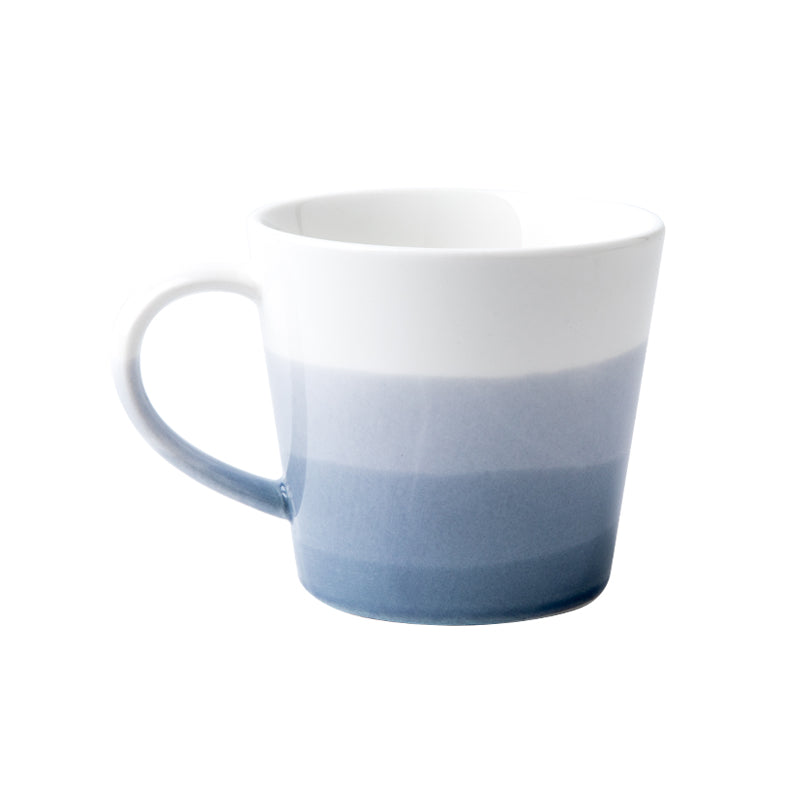 Simple Large Diameter Gradient Color Ceramic Mug