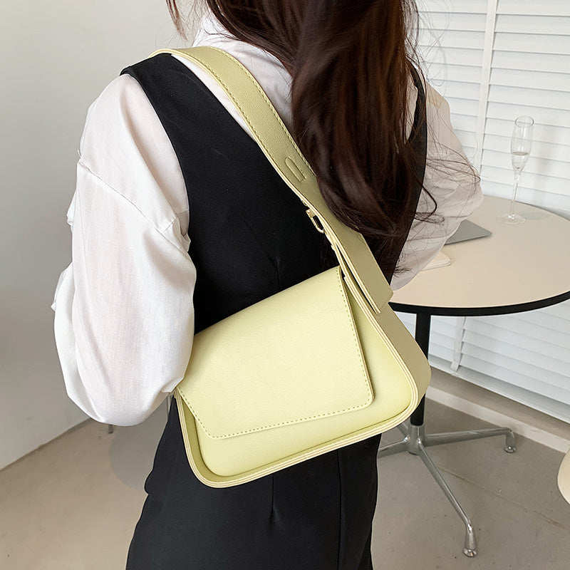 The New French Vintage Diagonal Shoulder Bag Personality Niche Underarm Bag Women's Fashion Versatile Handbag Foreign