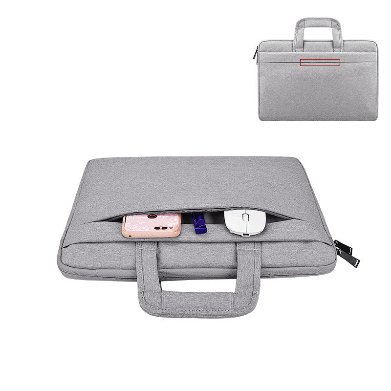 Grey Business Laptop Bag And Sleeve Set