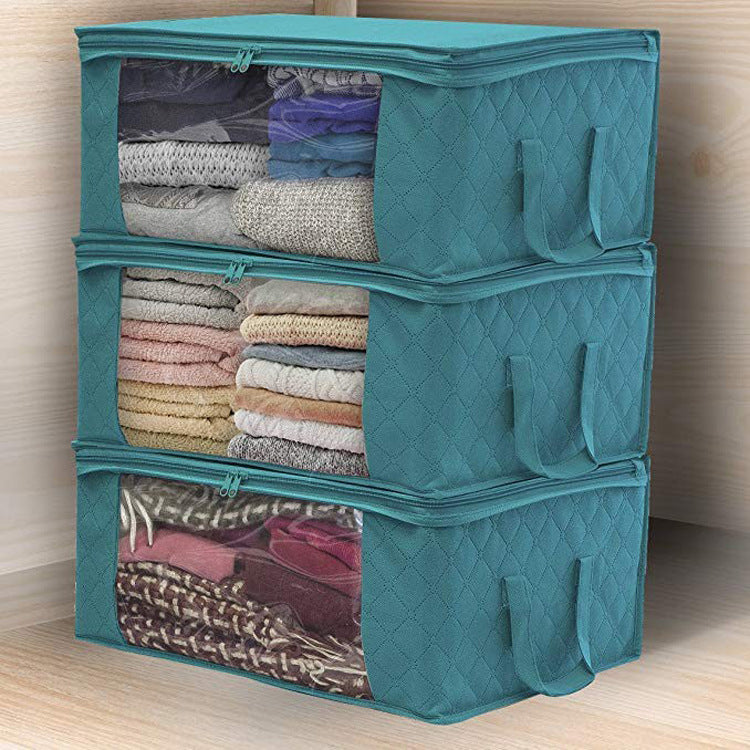 Non Woven Wardrobe Storage Bag Quilt Clothes Organizer Dustproof Storage Bag Wholesale Folding Storage Box