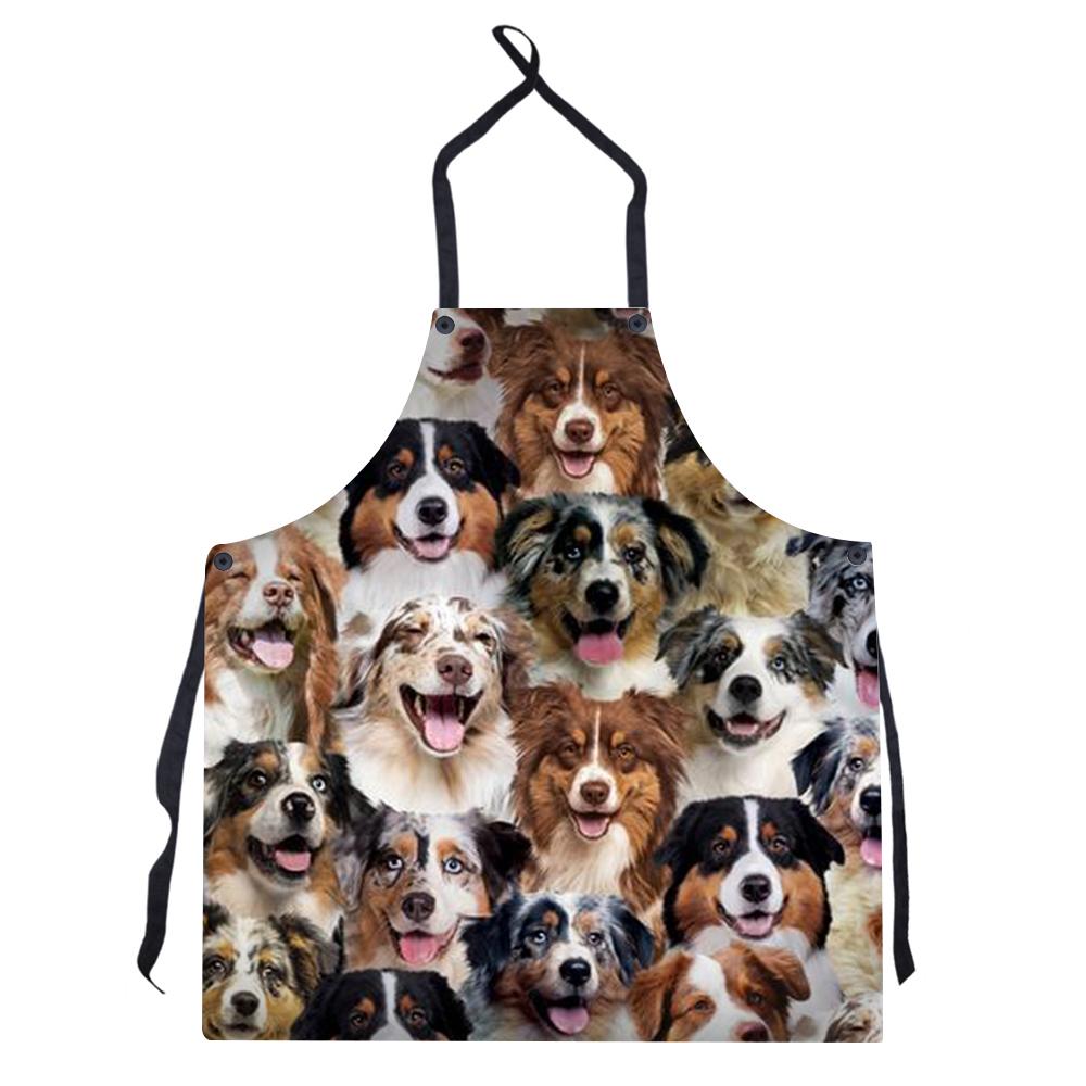 New Style Print Burst Uniform Solid Color Apron