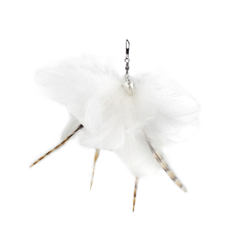 Cat Funny Cat Stick Feather With Bell
