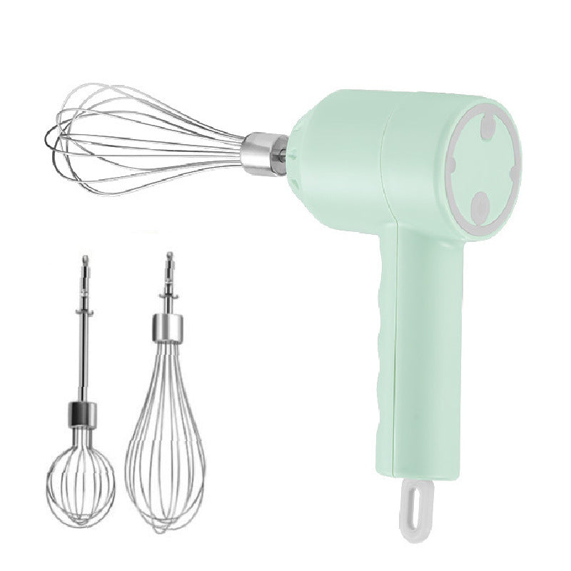 Portable Mini WirelessElectric Egg Beater HandHeld USB Rechargeable Food Mixer Milk Frother 3 Speed Cream Food Cake Mixer