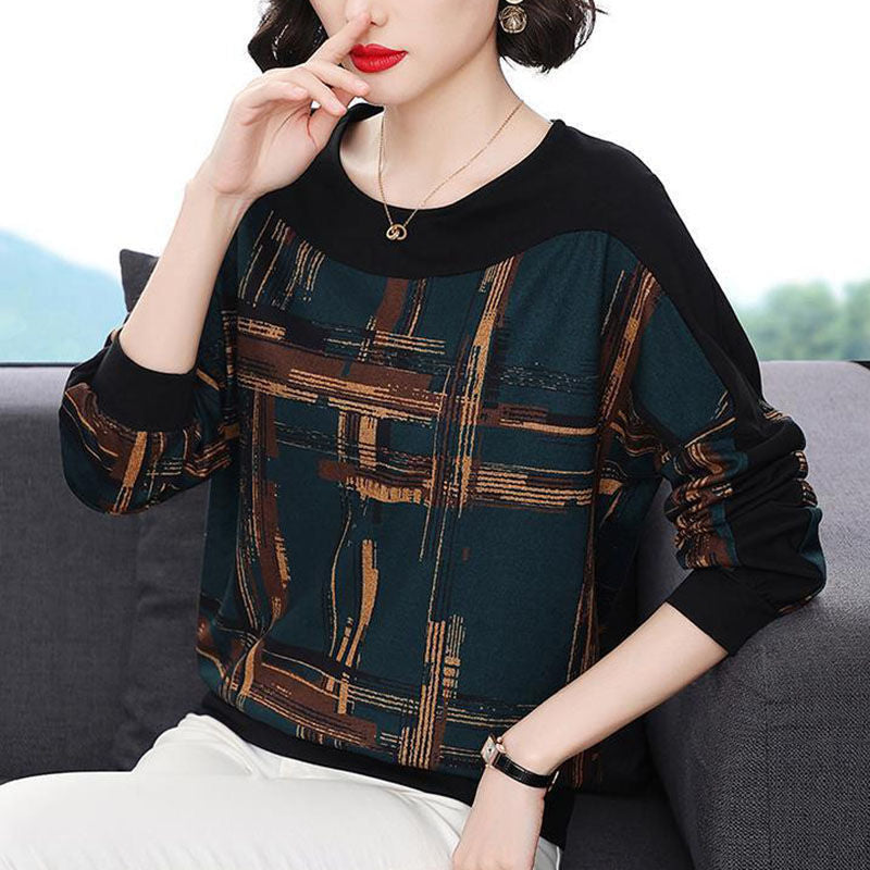 Loose Belly Covering Long-sleeved Top Thin Women's Sweater