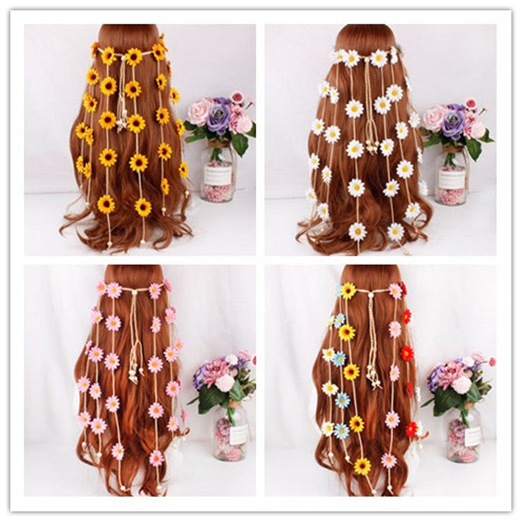 Headdress garland sun flower hair band flower daisy headband