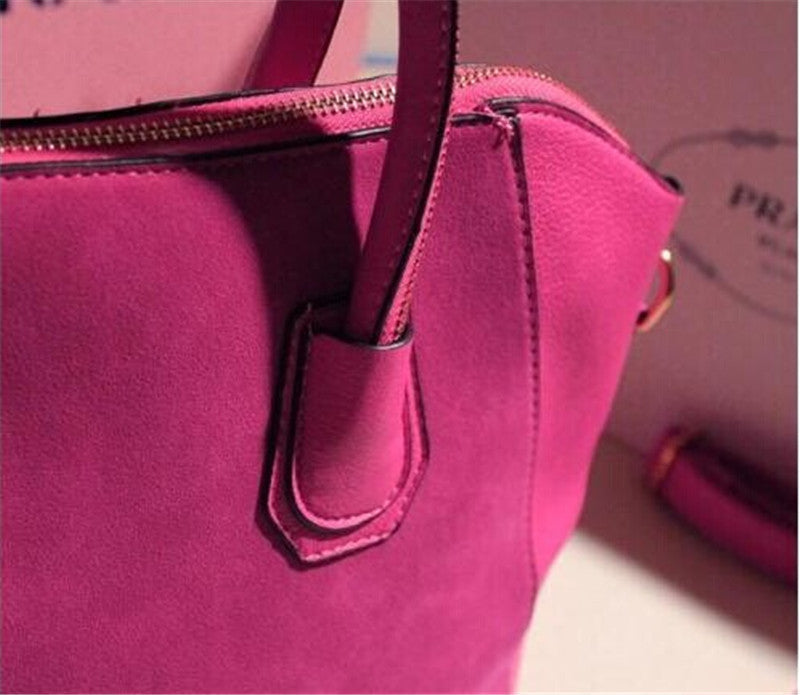 Frosted PU Handbag Fashion Shoulder Bag